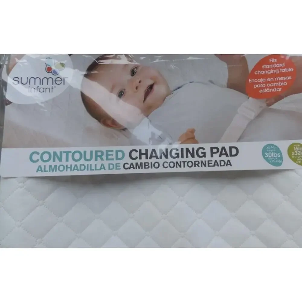 Summer Contoured Changing Pad Comfortable & Secure W/Security Belt